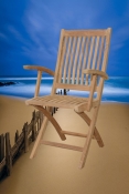 Teak Folding Armchair "Tropico" Style - (set of 2)
