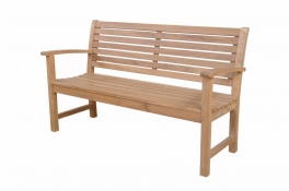Teak Bench 59" Long - "Victoria" Style 3-Seater