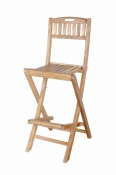 Teak Folding Bar Chair - "Altavista" Style