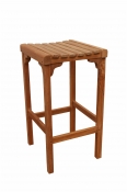 Teak Bar Chair Backless - "Montego" Style