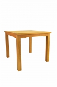 Teak Table - 47" x 47" Square "Windsor" Style with Small Table Top Slats