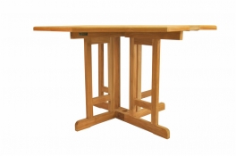 Teak Folding Octagon Table - 47" Diameter "Butterfly "Style"