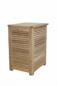 Teak Laundry Basket Box "Amberly" Style -Teak Spa