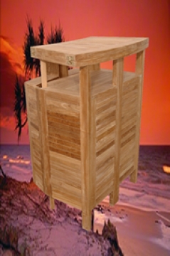 Teak Folding Bar Table - "Altavista" Style